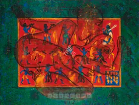 Ramesh, V. (Artist). Wages Of Samsara, 2002 | Painting