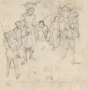 Bendre, N.S. (Artist). Mad Woman, 1956 | Drawing
