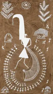 Mashe, Sadashiv (Artist). Untitled (Warli Painting), n.d. | Painting