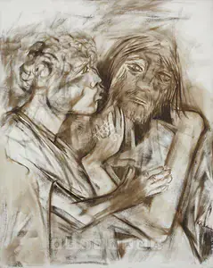Khanna, Krishen (Artist). The Kiss Of Judas, n.d. | Painting