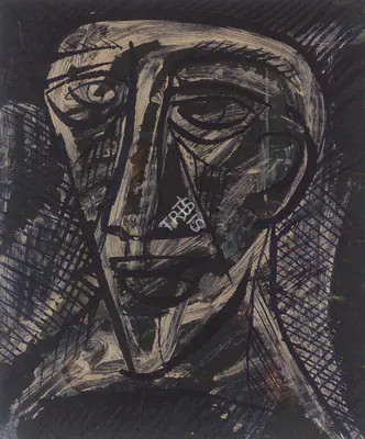 Souza, F.N. (Artist). Man, 1962 | Painting
