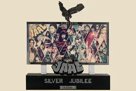 Mehra, Parvesh (Producer), Jaal, 1986. Silver Jubilee Trophy to K C Films for the film Jaal | Jubilee Trophy