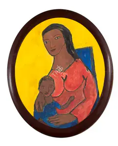 Souza, F.N. (Artist). Mother and Child, 2001 | Painting