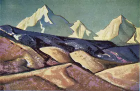 Roerich, Nicholas (Artist). Himalayas, n.d. | Painting