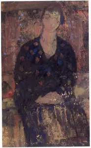 Roy, Jamini (Artist). European Lady, n.d. | Painting