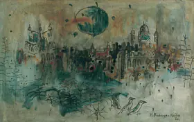 Naidu, Reddeppa (Artist). Moore Market, 1966 | Painting