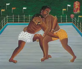 Kanodia, Nayanaa (Artist). Kusti, 1997 | Painting