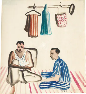 Khakhar, Bhupen (Artist). In the room, 1979 | Painting