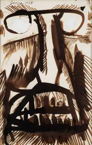 Souza, F.N. (Artist). Untitled, 1958 | Painting
