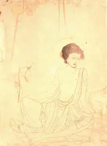 Chughtai, M.A.R. (Artist). Rind (Drunk), n.d. | Drawing