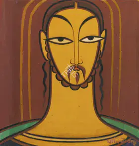 Roy, Jamini (Artist). Untitled (Christ), n.d. | Painting