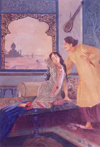 Dhurandhar, M.V. (Artist). Omar Khayyam Series 02, n.d. | Painting
