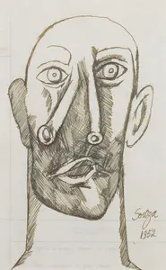 Souza, F.N. (Artist). Untitled, 1952 | Drawing