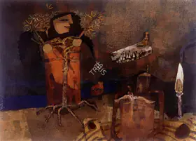 Pyne Ganesh Artist Spring Watercolour with glaze on paper 1975 Painting 00876895