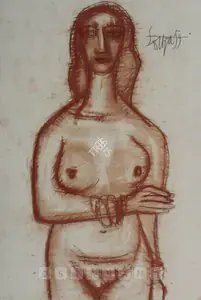 Souza, F.N. (Artist). Nude, 1959 | Drawing