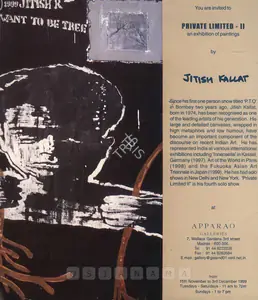 Kallat, Jitish (Artist). Private Limited - II, 1999 | Solo Exhibition Invitation | 00859185