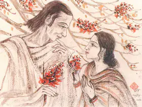 Khastgir, Sudhir (Artist). Labourers, 1946 | Drawing