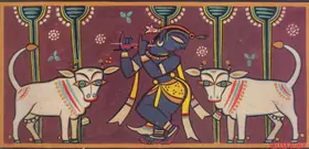 Roy, Jamini (Artist). Krishna, n.d. | Painting