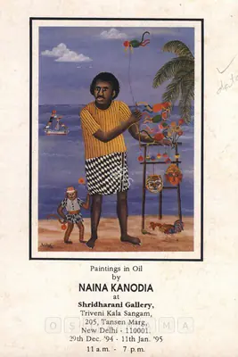 Kanodia, Nayanaa (Artist). Naina Kanodia, 1994 | Solo Exhibition Invitation | 00859193
