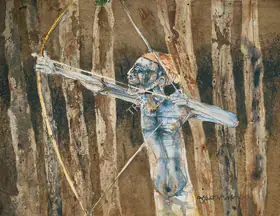 Ray, Shyamal Dutta (Artist). Archer, 2000 | Painting