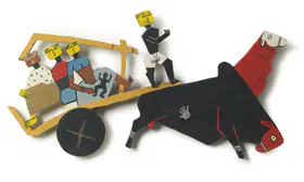 Husain, M.F. (Artist). Bullock Cart, n.d. | Painting