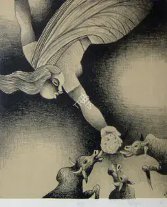 Dasgupta, Dharmanarayan (Artist). Food, 1991 | Graphic Art