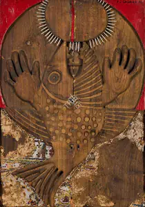 Sagara, Piraji (Artist). A Fish, 1970 | Painting