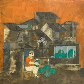 Narayan, Badri (Artist). Untitled, n.d. | Painting
