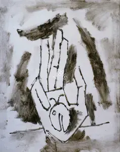 Husain, M.F. (Artist). Untitled (Hand), n.d. | Painting