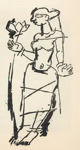 Husain, M.F. (Artist). Untitled, 1955 | Drawing