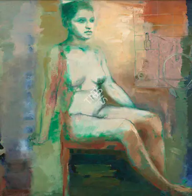 Sud, Anupam (Artist). Seated Figure, 2001 | Painting