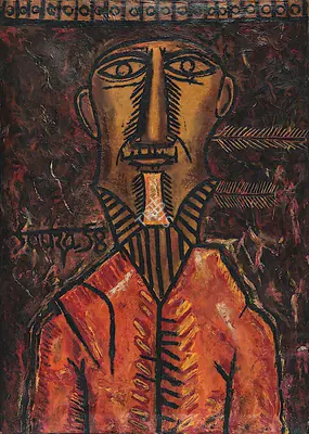 Souza, F.N. (Artist). Untitled, 1958 | Painting