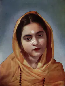 Unknown (Artist), Nalini Jaywant | Oleograph, November 1940