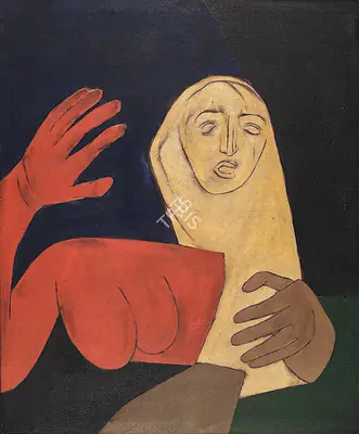 Mehta, Tyeb (Artist). Gesture, c.1976 | Painting