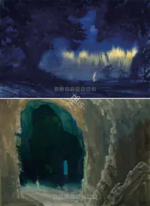 Sen, Bireshwar (Artist). Blue Dusk, 1970 | Painting