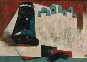 Santosh, G.R. (Artist). Black Window, 1953 | Painting