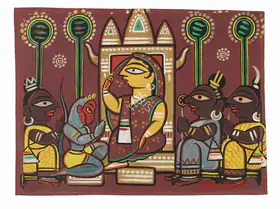 Roy, Jamini (Artist). Untitled (Ramayana), n.d. | Painting