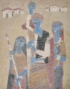 Kapoor, Bhagwan (Artist). To the Fair, 1961 | Painting
