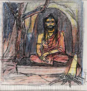Pyne, Ganesh (Artist). The Saint, n.d. | Painting