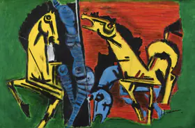 Husain, M.F. (Artist). Untitled, circa 1980s | Painting