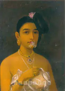 Varma, Raja Ravi (Artist). Maliyali Beauty, n.d. | Painting