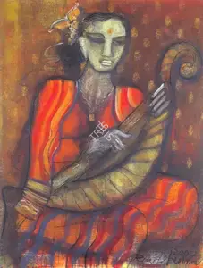 Dhumal, Rini (Artist). The Harp of Burma, 2007 | Painting
