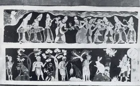 Manjusri (Artist). Copy of a Fresco in the Sundaranamara Temple, Ambalangoda, n.d. | Painting