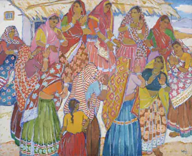 Satwalekar, Madhav (Artist). Untitled, 1994 | Painting