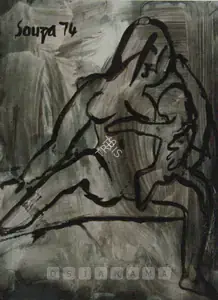 Souza, F.N. (Artist). Mother And Child, 1974 | Painting