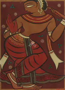 Roy, Jamini (Artist). Dancer, n.d. | Painting