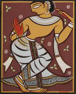 Roy, Jamini (Artist). Untitled (Gopini), n.d. | Painting