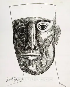Souza, F.N. (Artist). An Indian Gentleman, 1952 | Drawing