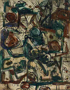 Souza, F.N. (Artist). Untitled (Still Life), 1964 | Painting