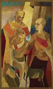 Sengupta, Niren (Artist). Initiation, 2005 | Painting